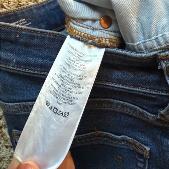 Anthropologie Pilcro The Yaya Women’s Dark Wash Mid Rise Flare Denim Jeans 28 - Picture 13 of 14